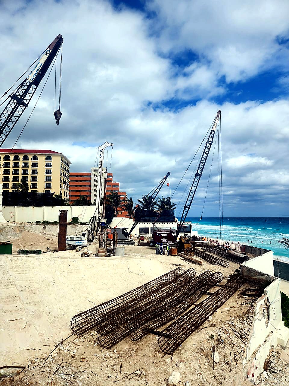 Obra frente al Caribe